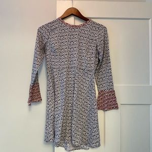 Floral detail long sleeve Ann Taylor dress